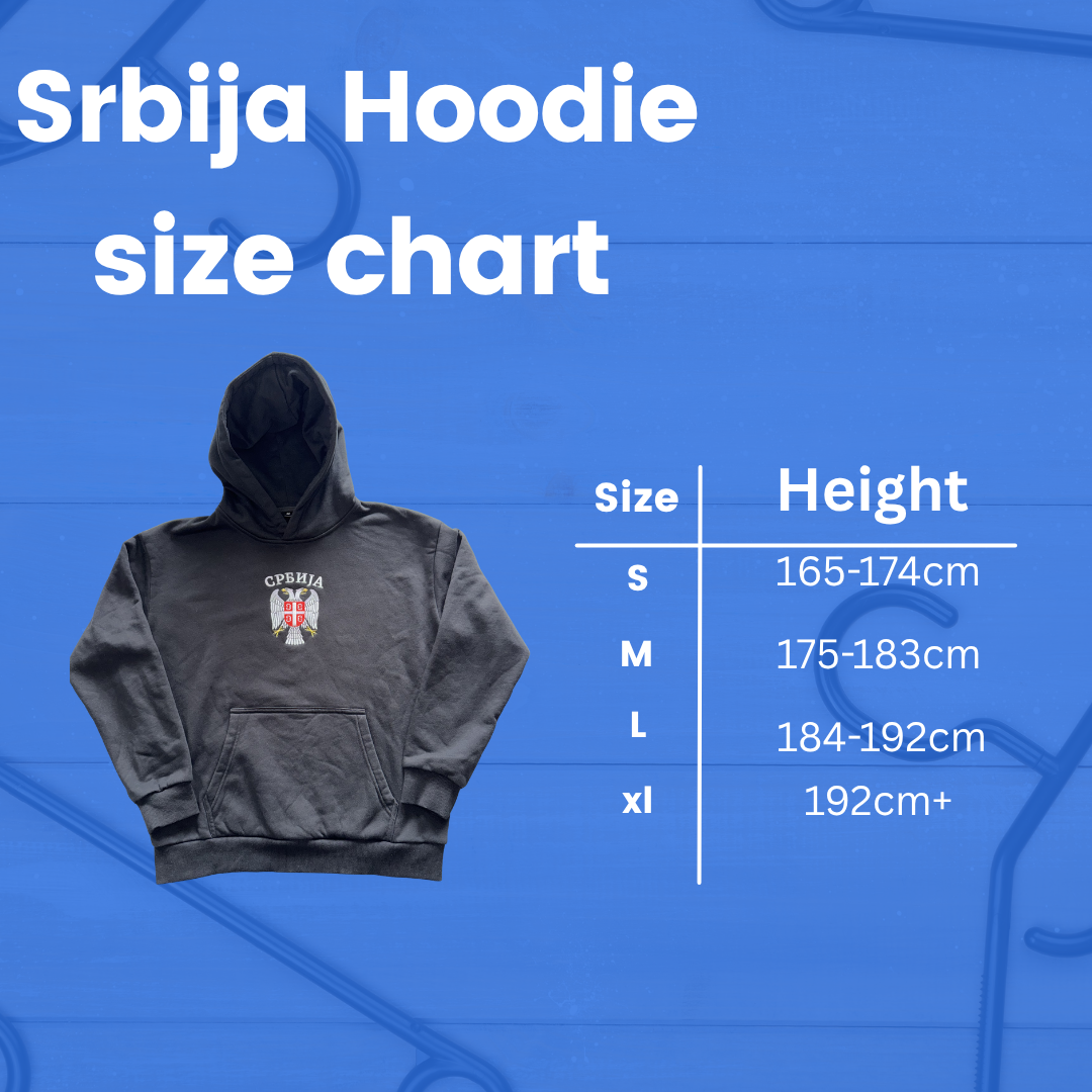 Srbija Hoodie Black