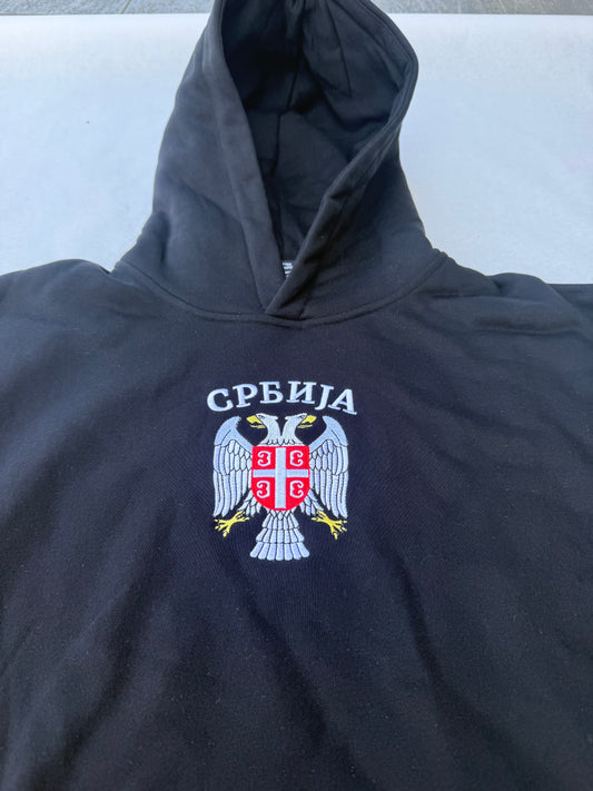 Srbija Hoodie Black